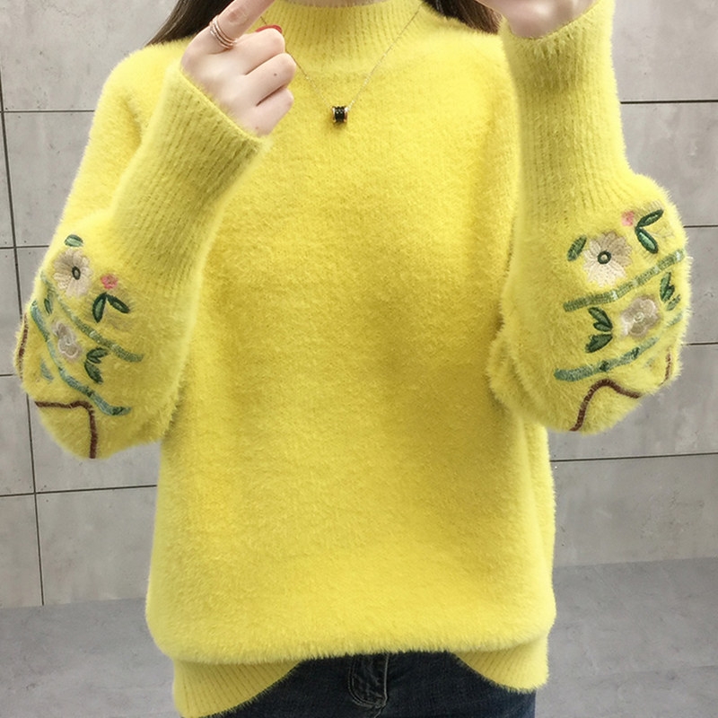 女装杂款水貂毛毛衣款式货源多多