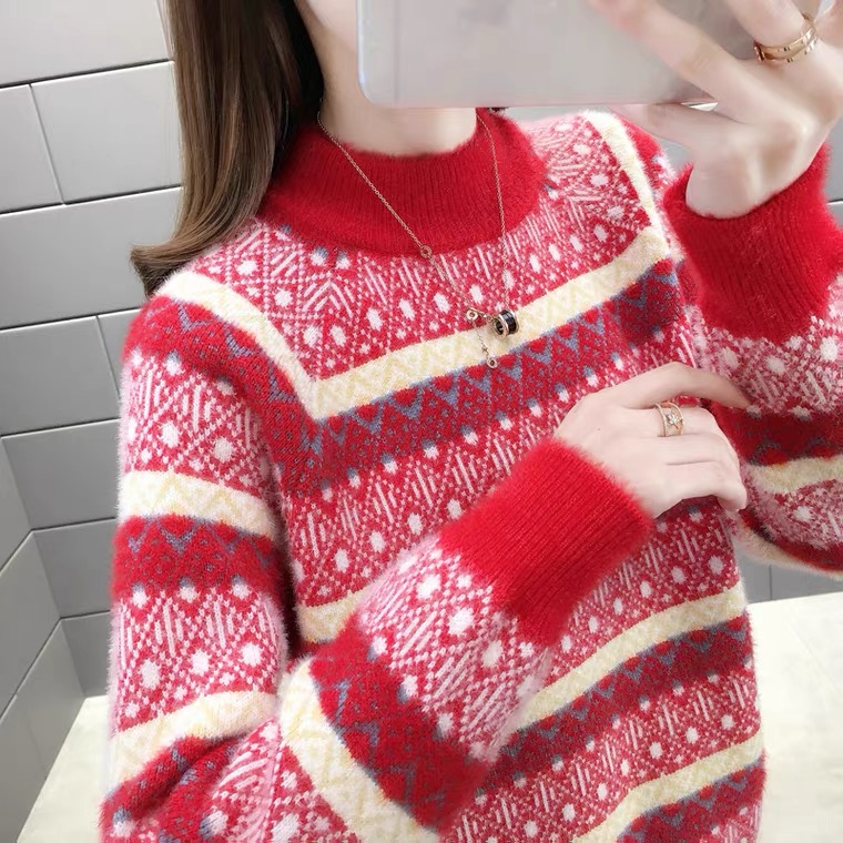女装杂款水貂毛毛衣款式货源多多