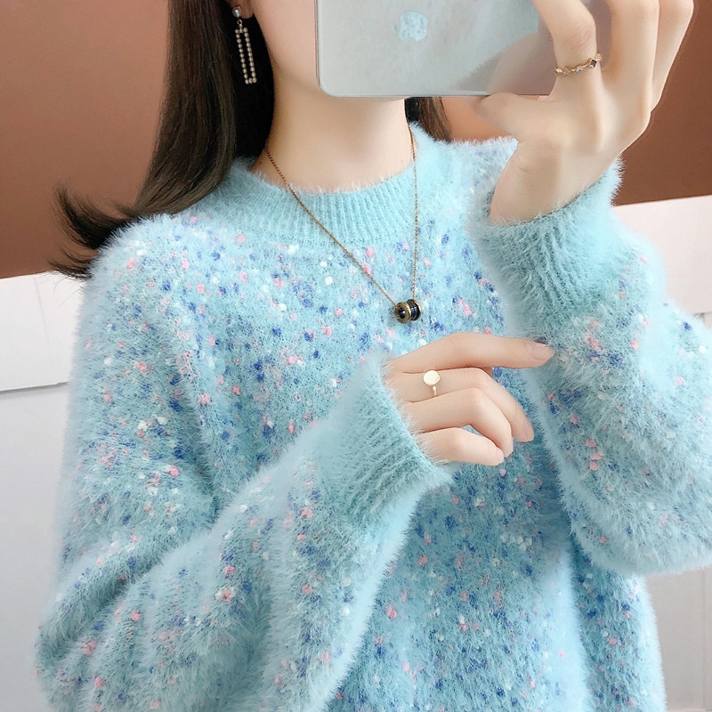 女装杂款水貂毛毛衣款式货源多多